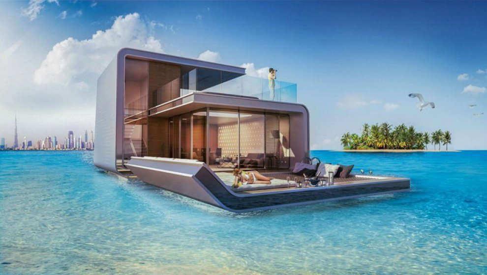 The Floating Seahorse Villas at  The World Islands