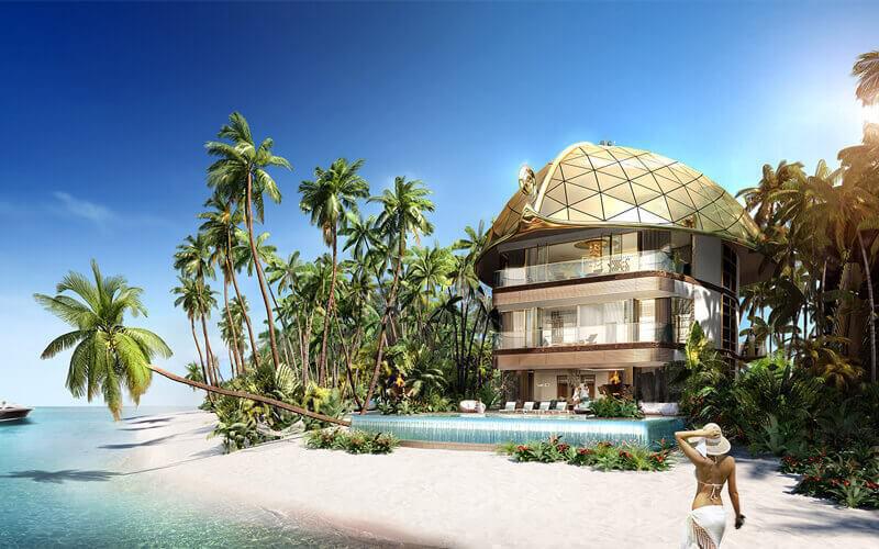 Sweden Beach Palace at  The World Islands